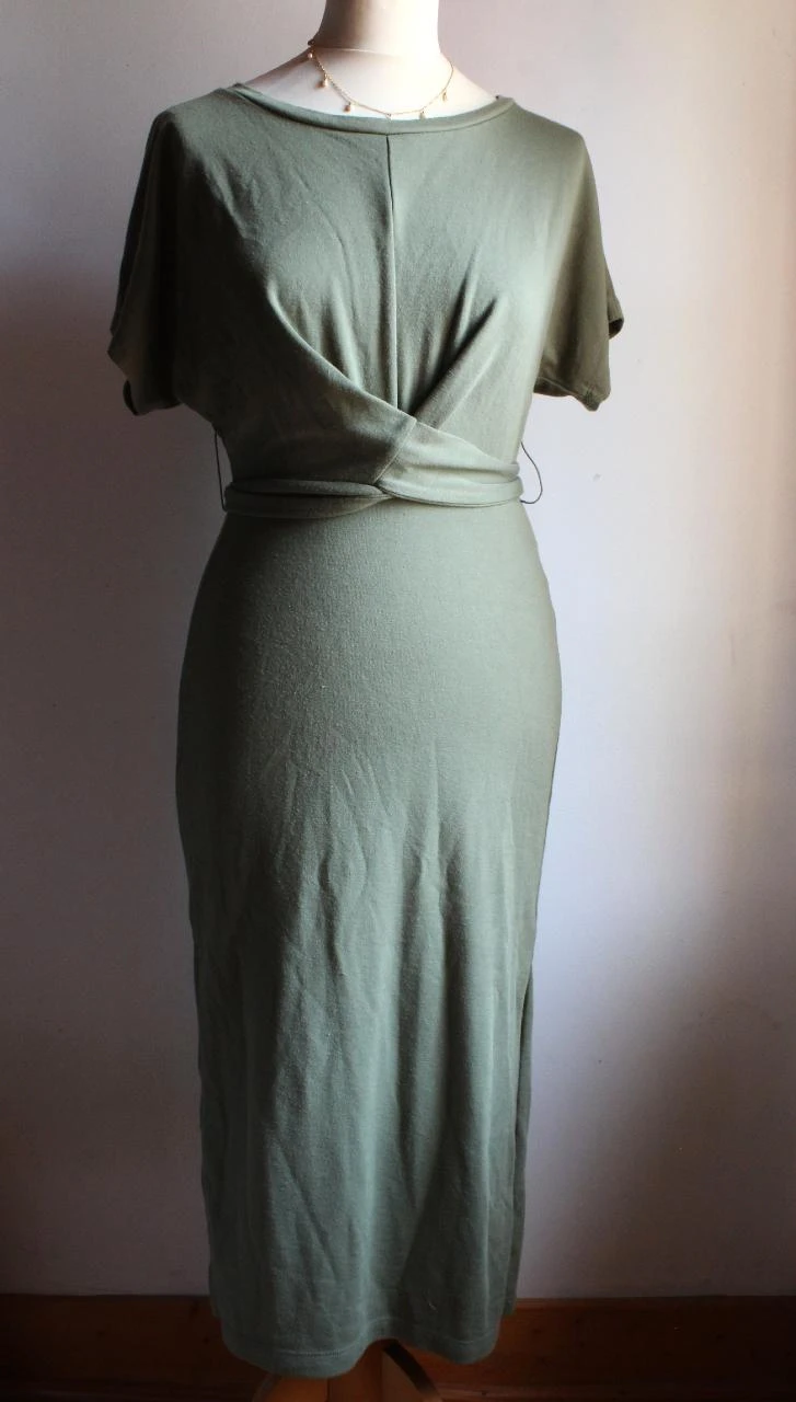 Robe longa cáqui Bershka – photo 4